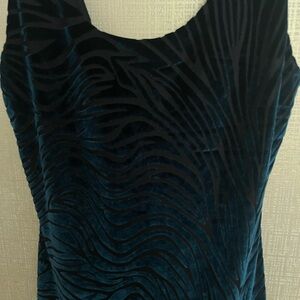 Everly Teal and Black Mini Dress